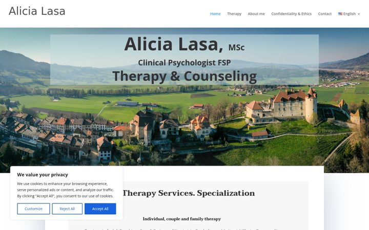 Screenshot of alicia-lasa.ch