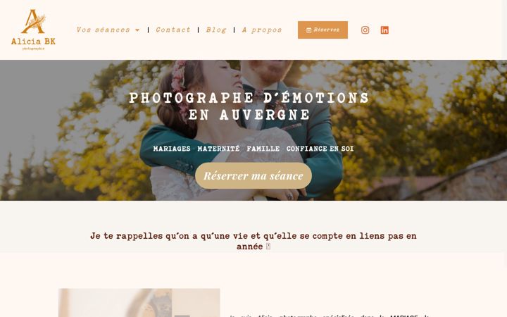 Snímek obrazovky aliciabkphoto.fr