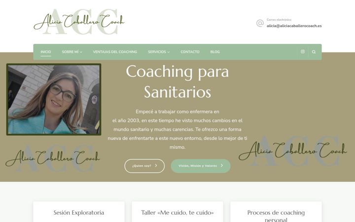 Zrzut ekranu aliciacaballerocoach.es