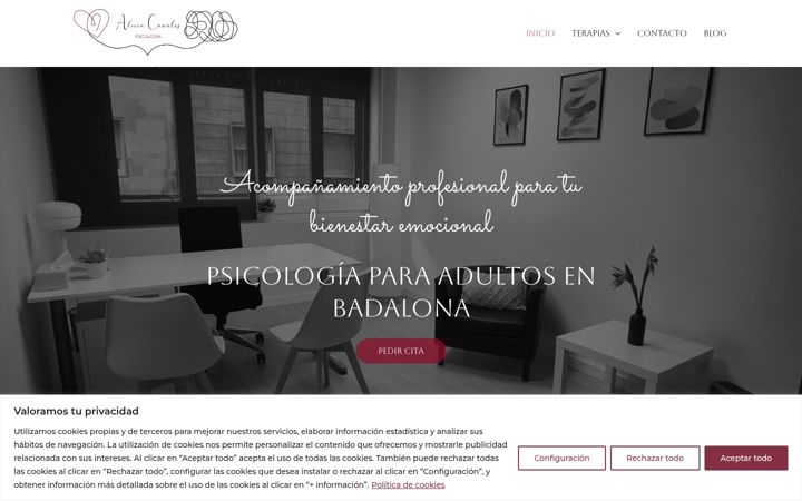 Screenshot of aliciacanalespsicologia.es