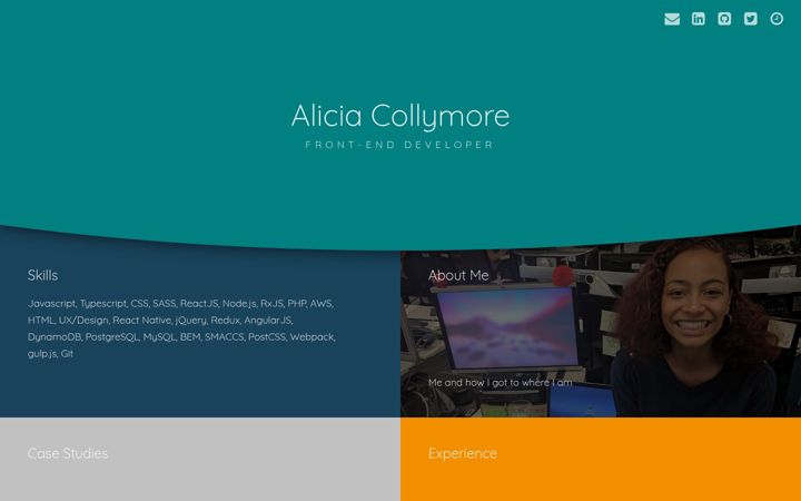 Screenshot of aliciacollymore.com