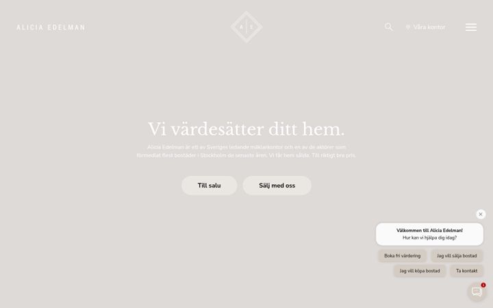Screenshot of aliciaedelman.se