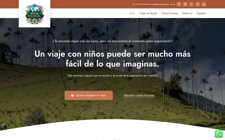 Screenshot of aliciaenelpaisde.com