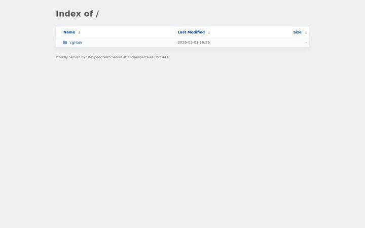Screenshot of aliciaesparza.es