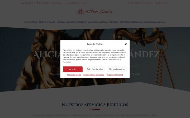 Screenshot of aliciagarcia.es