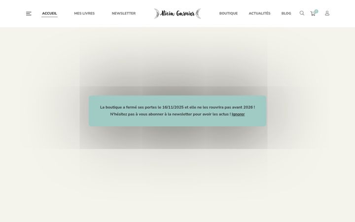 Zrzut ekranu aliciagarnier.fr