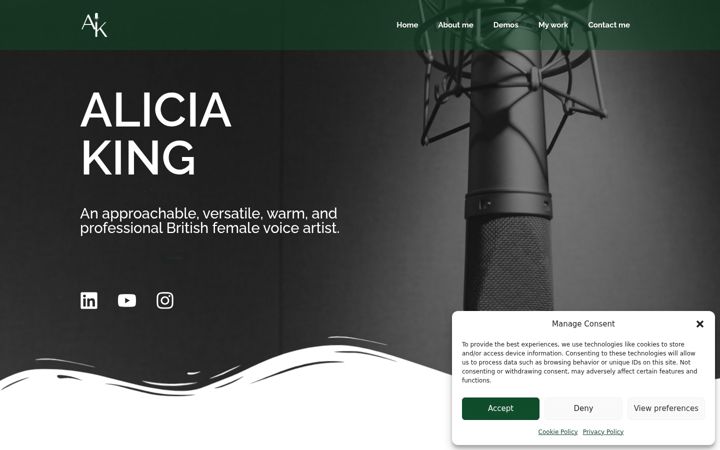 Screenshot of aliciakingvo.com