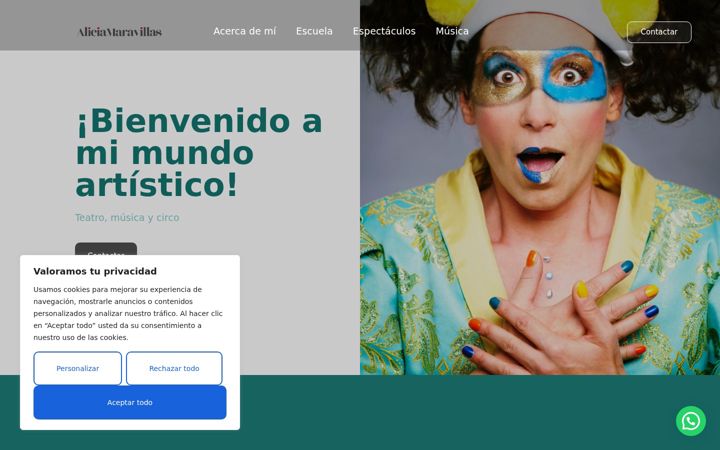 Screenshot of aliciamaravillas.es