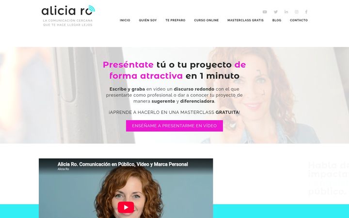 Screenshot of aliciaro.com