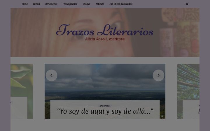 Kuvakaappaus sivustosta aliciarosell.org