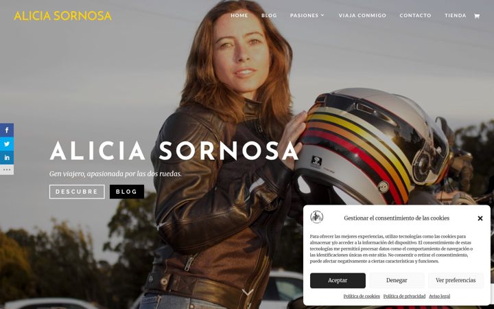 Screenshot of aliciasornosa.com