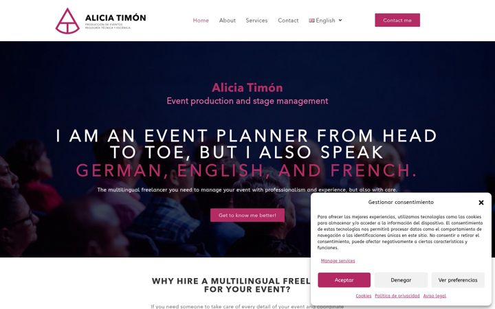 Screenshot of aliciatimon.com