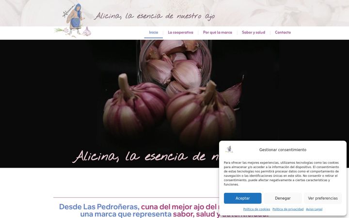 Screenshot of alicinalaesencia.com