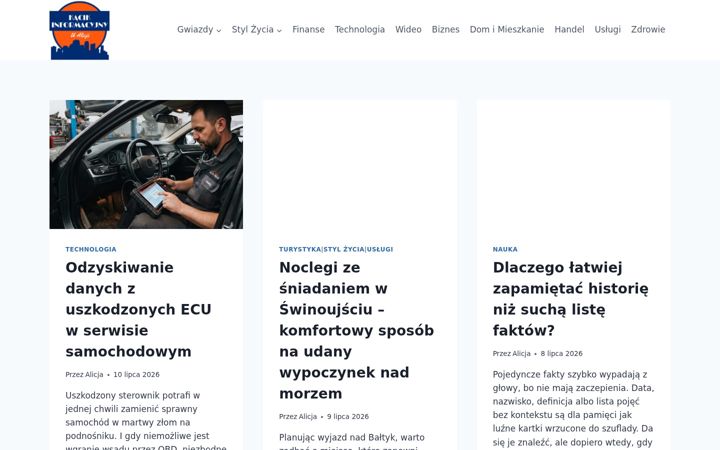 Екранна снимка на alicja.co.pl