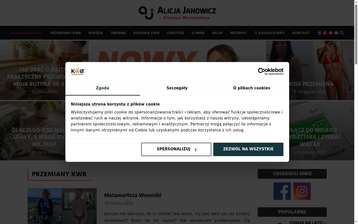 Capture d'écran de la bannière de consentement affichée avant toute interaction