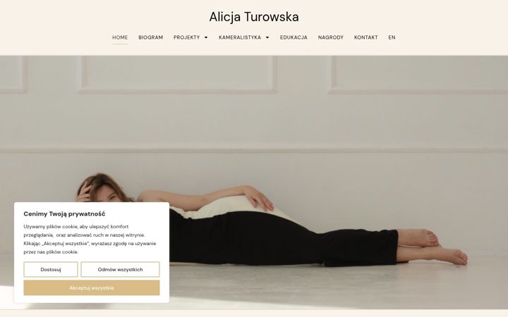 Screenshot of alicjaturowska.pl