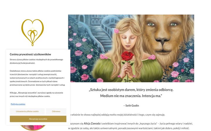 Screenshot of alicjazawada.com