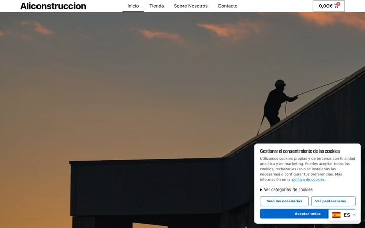 Screenshot of aliconstruccion.com