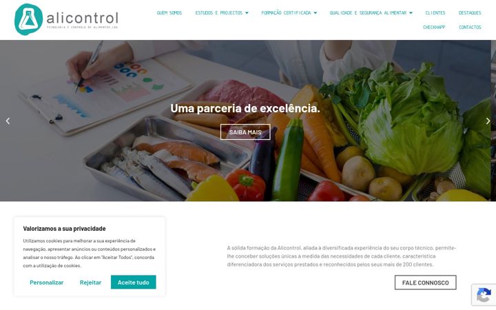 Screenshot of alicontrol.pt