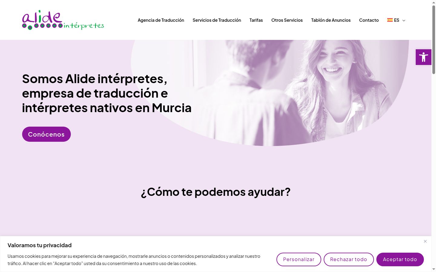 Ekrānuzņēmums ar piekrišanas baneri, kas tika rādīts pirms jebkādas mijiedarbības