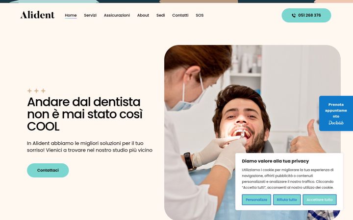Screenshot of alidentsrl.com