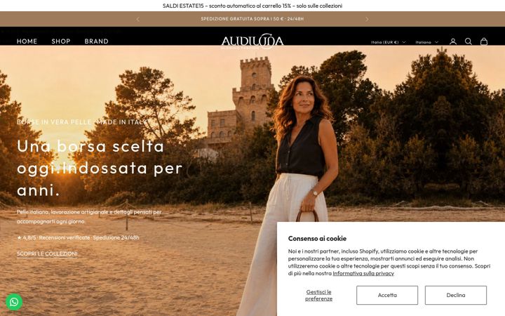 Screenshot of alidiluna.it