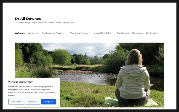 Screenshot stránky alidownes.co.uk
