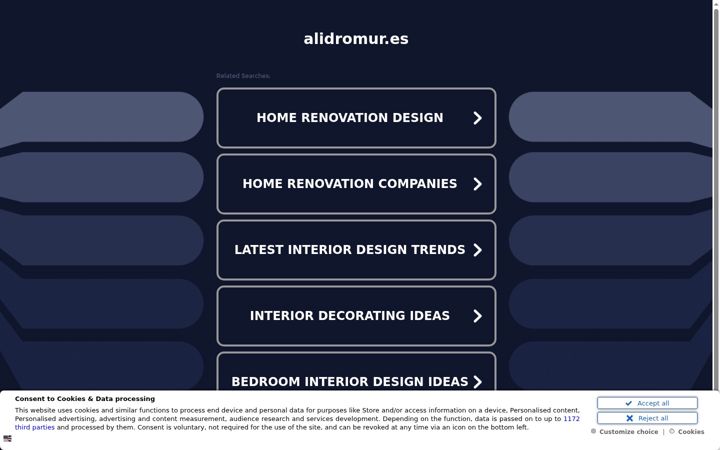 Screenshot of alidromur.es