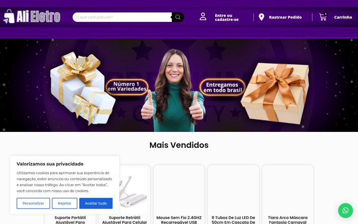 Screenshot di alieletro.com