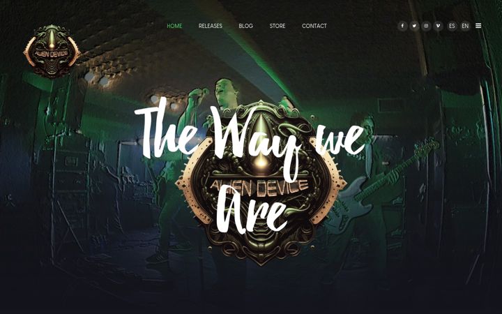 Screenshot of aliendevice.eu