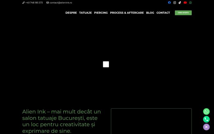 Screenshot of alienink.ro