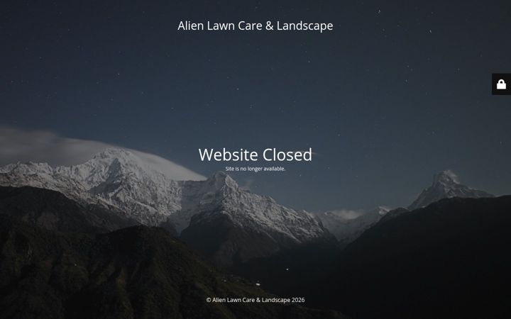 Captură de ecran a alienlawn.com