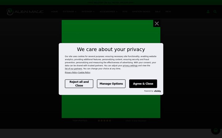 Screenshot of alienmagic.com