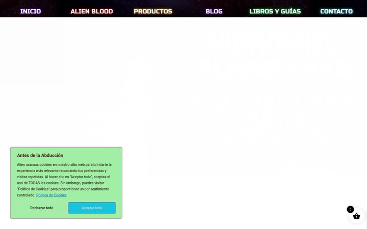 Screenshot of alienskaab.com