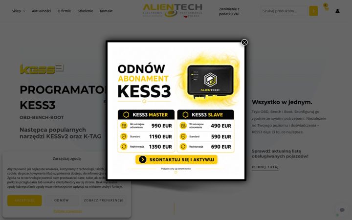 Snímek obrazovky alientech.pl