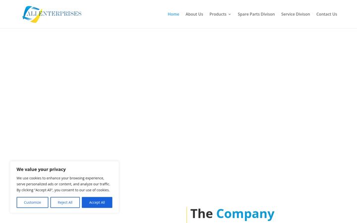 Screenshot of alienterprises.com.pk
