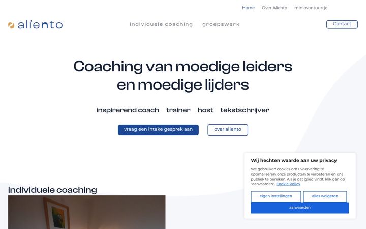 Screenshot of aliento-coaching.be