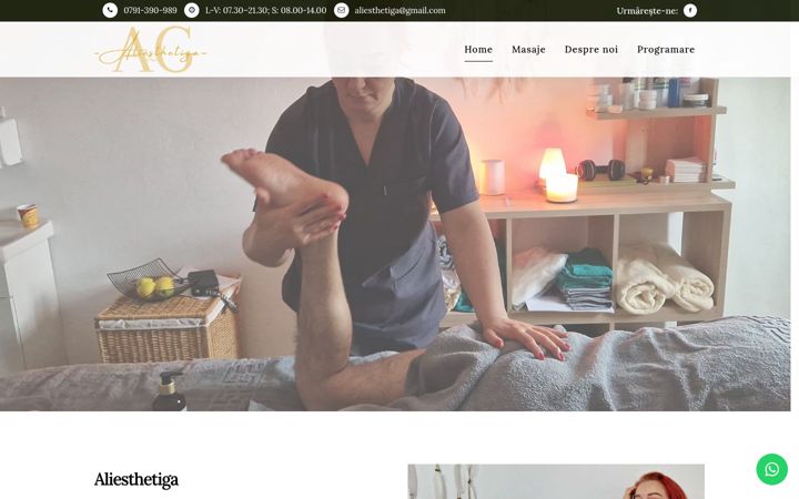 Snímek obrazovky aliesthetiga.ro