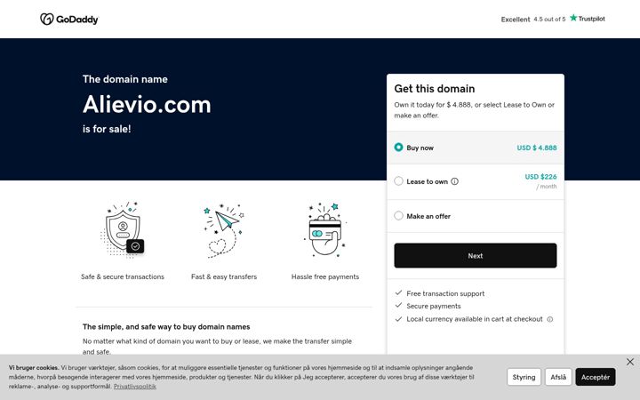Screenshot of alievio.com