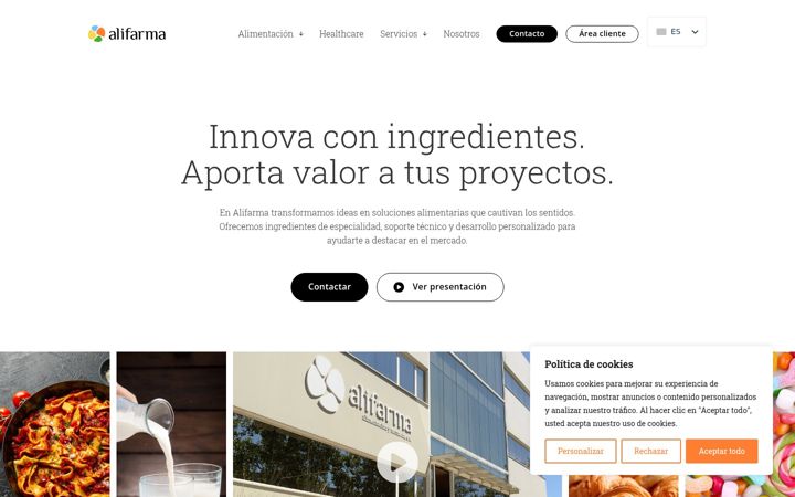 Screenshot of alifarma.com
