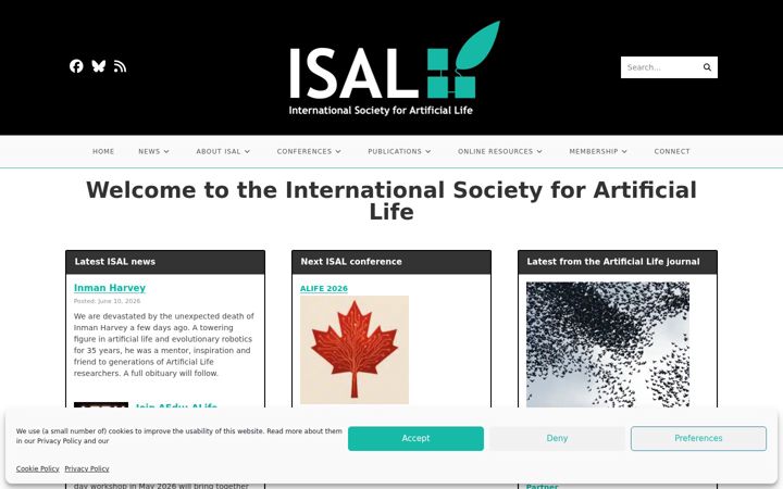 Screenshot of alife.org