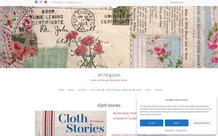 Screenshot of aliferguson.co.uk