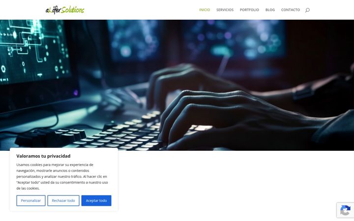 Screenshot von alifersolutions.com