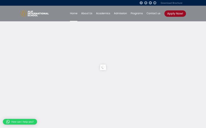 Screenshot von alifschool.com