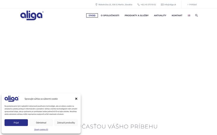 Screenshot von aliga.sk