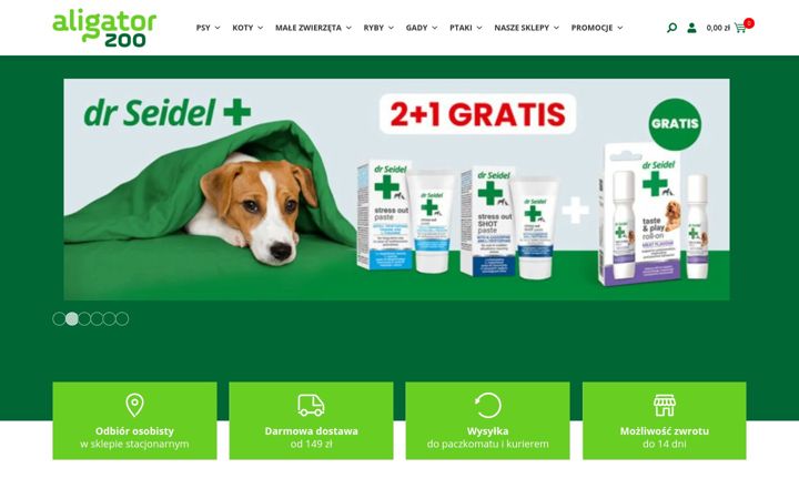 Screenshot of aligatorzoo.pl