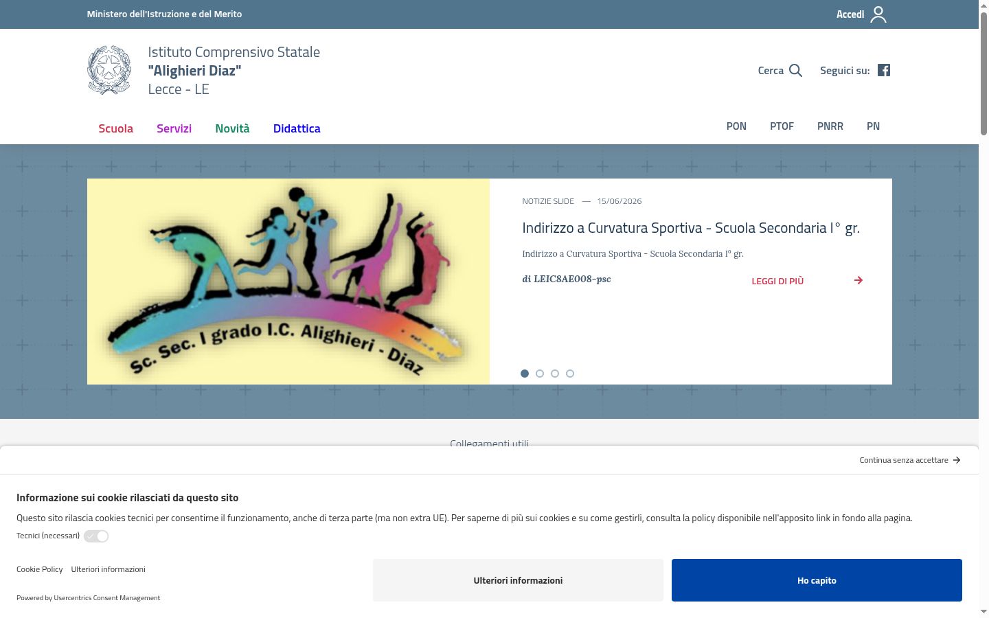 Capture d'écran de la bannière de consentement affichée avant toute interaction