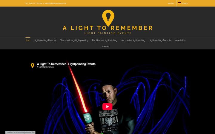 Screenshot of alighttoremember.de