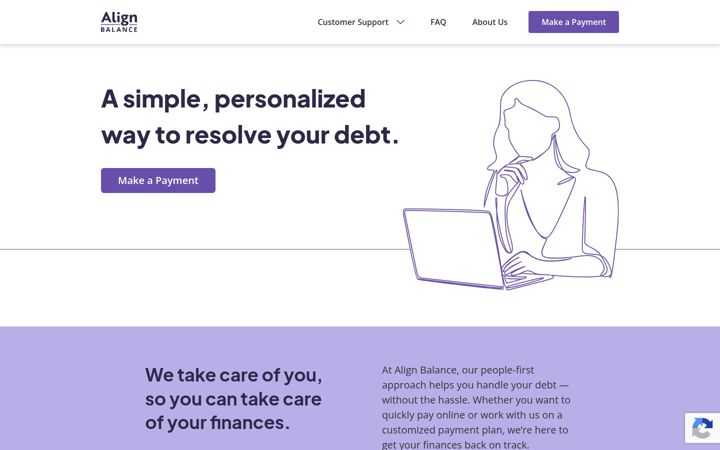 Screenshot of alignbalance.com