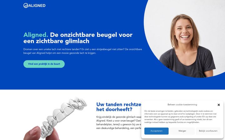 Screenshot of aligned.nl